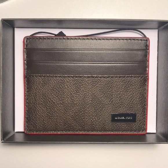 mk card holder mens
